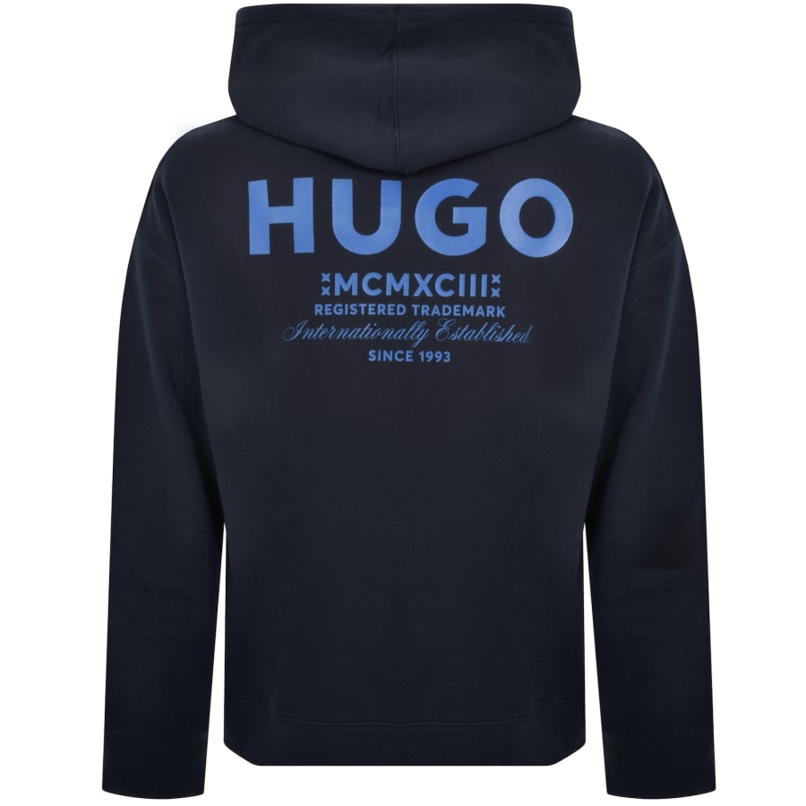 Hugo boss hoodie navy discount